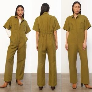 Mara Hoffman Kailyn utility jumpsuit EUC - olive khaki - size S